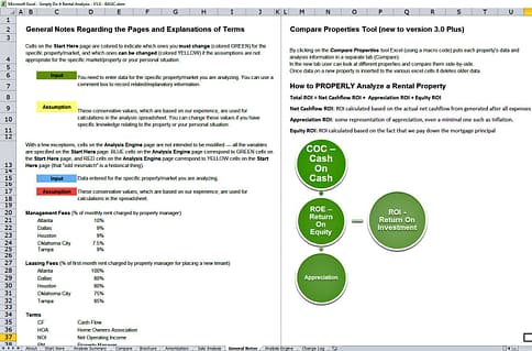 Excel V3 General Notes